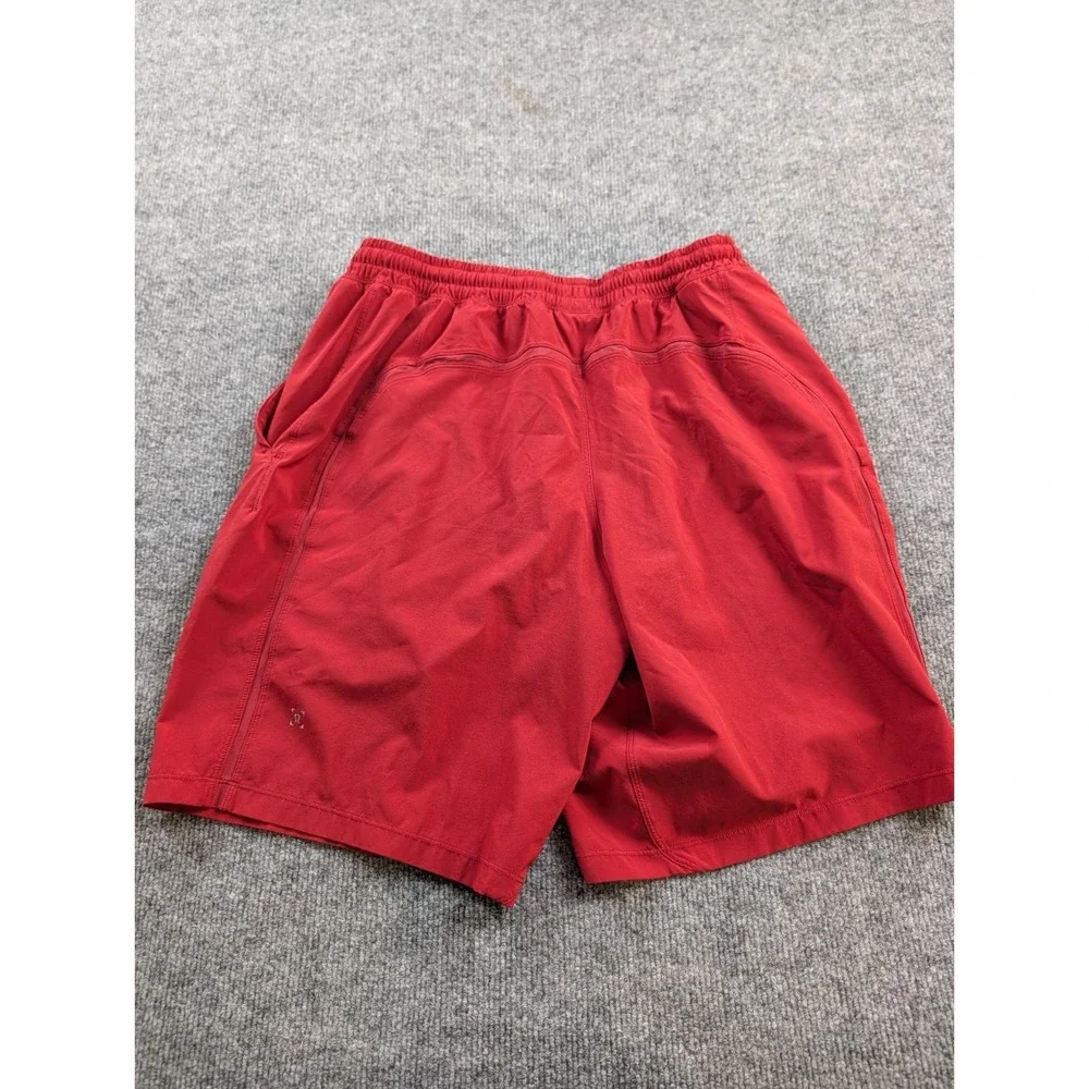 Lululemon Men's Pace Breaker Shorts Red Size Medium M 8